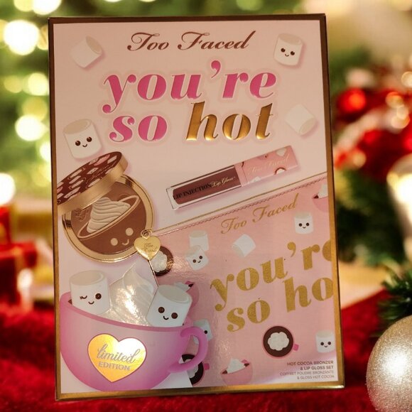 Too Faced You’re So Hot Makeup Kit Cocoa Bronzer, Cocoa Lip Gloss & Makeup NEW - Picture 1 of 1